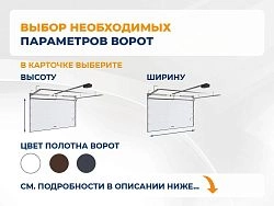 Cекционные ворота 3300х2700 мм белые DoorHan RSD02